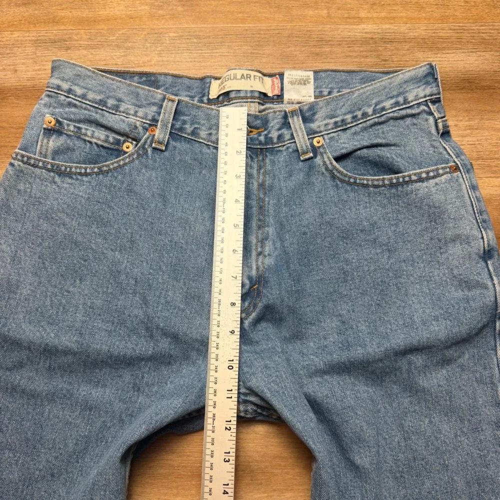Levi's 505 Regular Fit Jeans Mens 34x29 Blue Straight Leg Denim New Deadstock